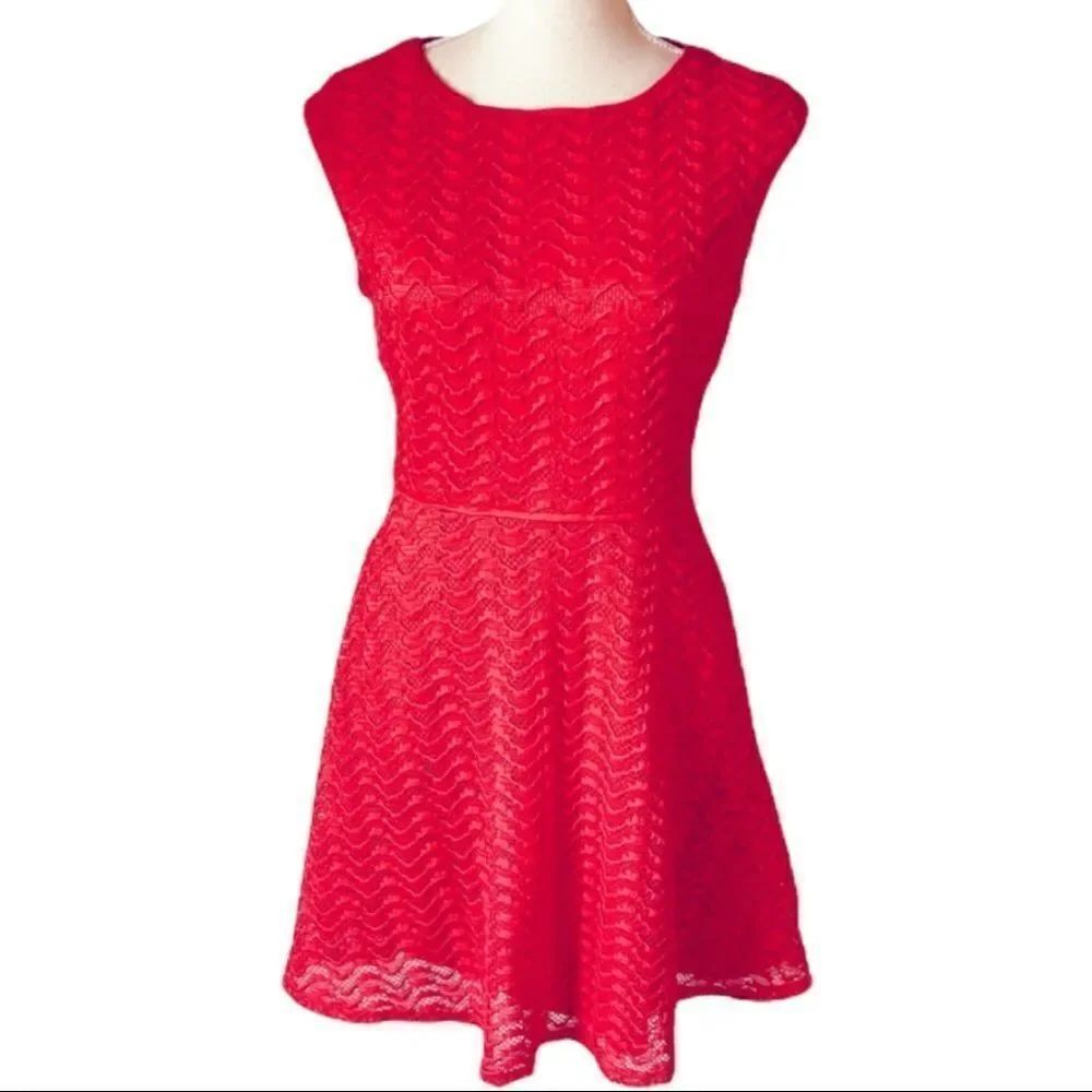 Liz Claiborne Crocheted Lace Dress Sz 4